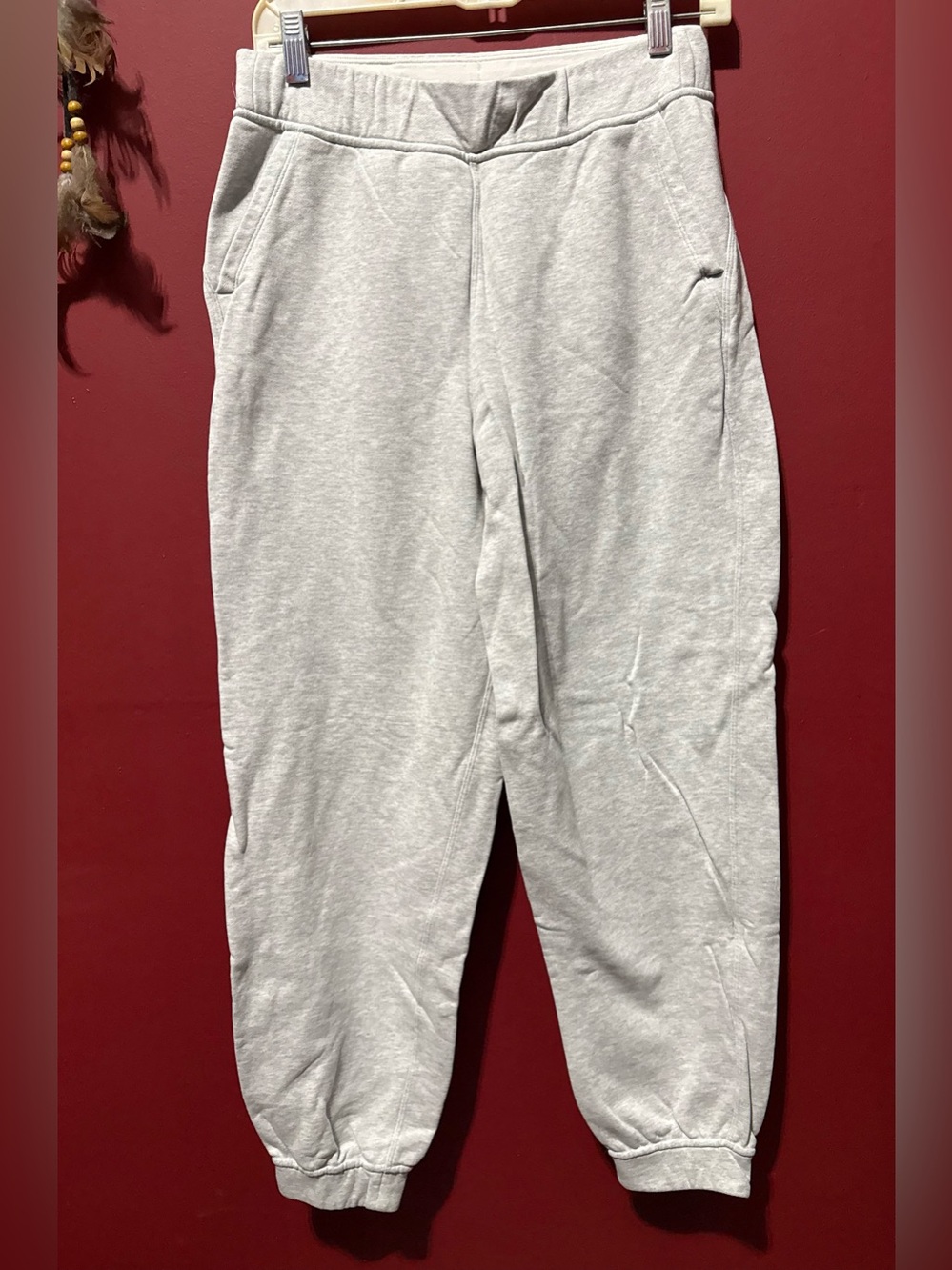 Women’s Gray Lululemon Sweatpants, Sz 6